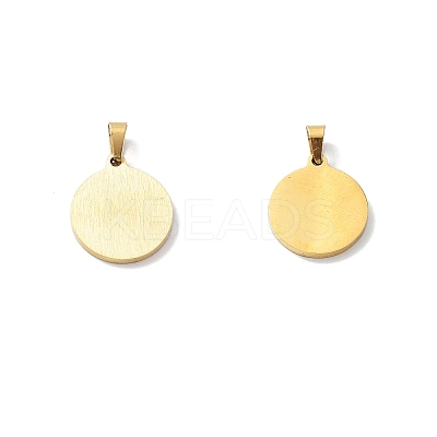 PVD Vacuum Plating 304 Stainless Steel with White Shell Pendants STAS-G268-01I-G-1