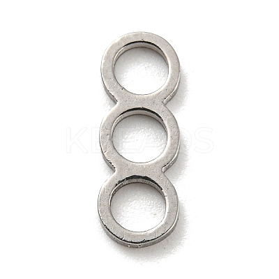 Non-Tarnish 304 Stainless Steel Connector Charms STAS-G318-06P-1