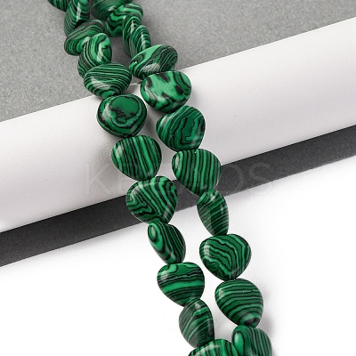 Synthetic Malachite Beads Strands G-I372-A16-01-1