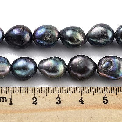 Dyed Natural Cultured Freshwater Pearl Beads Strands PEAR-P062-36C-1