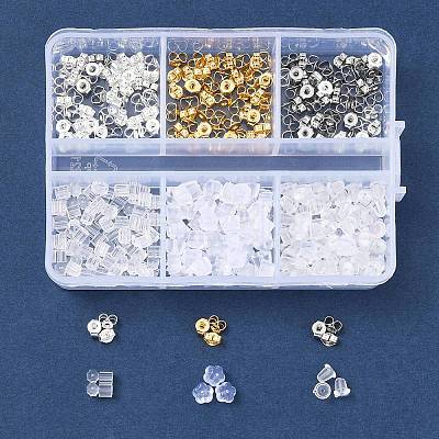 425Pcs 6 Style Iron & 304 Stainless Steel Ear Nuts FIND-FS0001-88-1