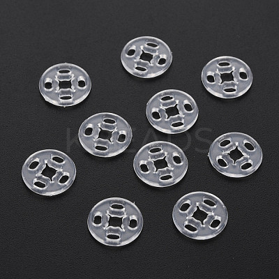 Transparent Resin Snap Fasteners BUTT-N018-008-01-1