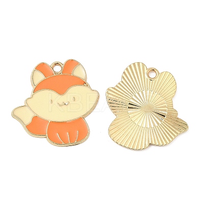 Alloy Enamel Pendants FIND-C037-10G-1