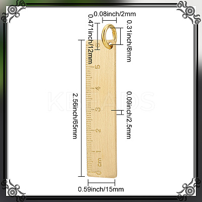 Brass Big Pendants LS-KK-WH0062-69G-1