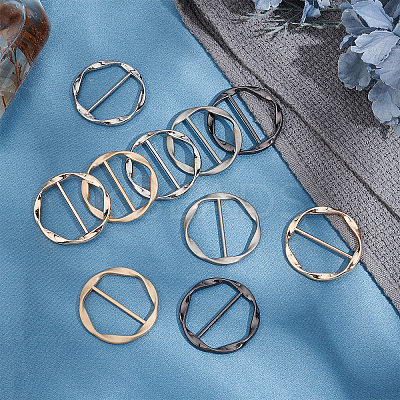 10Pcs 5 Colors Zinc Alloy Buckles FIND-GF0002-34B-1