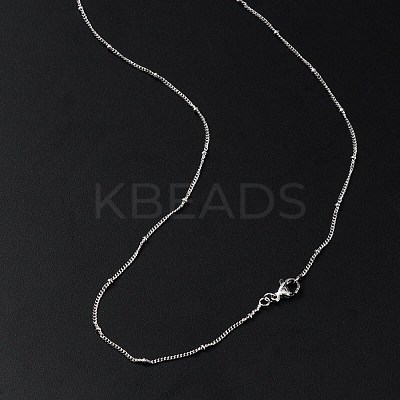 2mm Rack Plating Brass Satellite Chain Necklaces for Women Men MAK-L044-33P-1