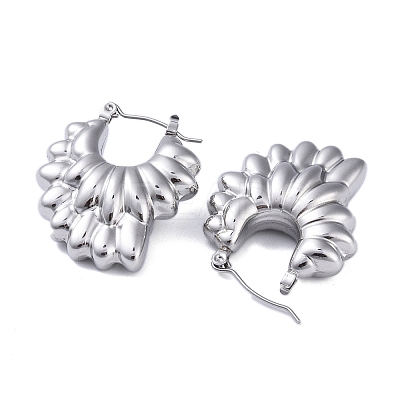 Non-Tarnish 304 Stainless Steel Hoop Earrings EJEW-K272-03P-1
