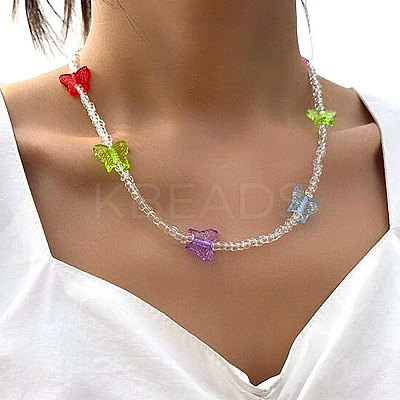800Pcs 8 Style Transparent Acrylic Beads TACR-FW0001-05-1