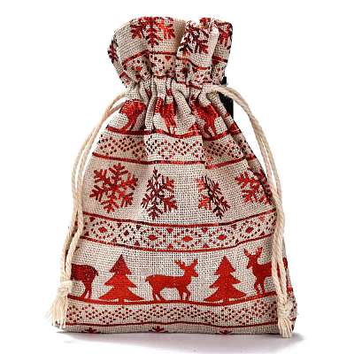 Cotton Gift Packing Pouches Drawstring Bags ABAG-B001-01B-07-1