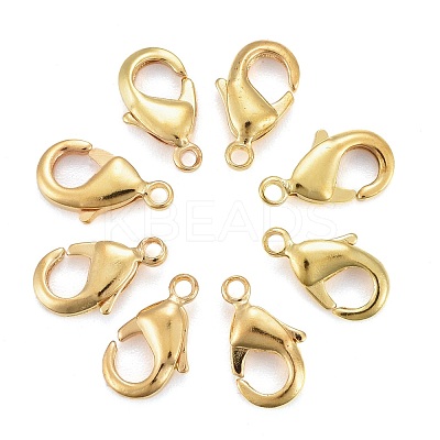Brass Lobster Claw Clasps KK-901-G-NF-1