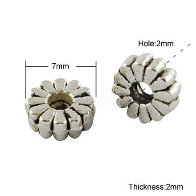 Tibetan Style Spacer Beads TIBEB-S030-AS-FF-1