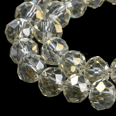 Electroplate Transparent Glass Beads Strands EGLA-A034-T2mm-T16-1