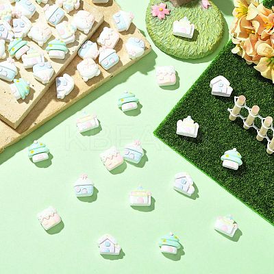 Mini Opaque Resin Cabochons RESI-CJC0011-74-1