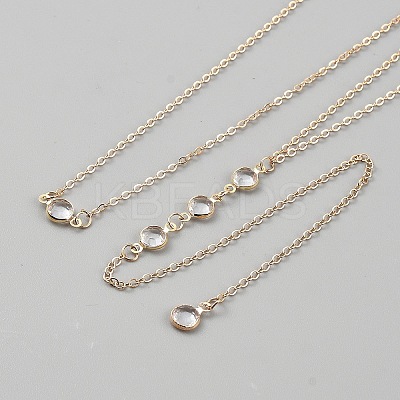Alloy Resin Rhinestone Body Chains for Women NJEW-WH20008-03G-1