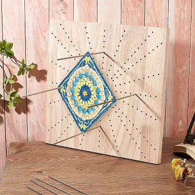Wooden Crochet Blocking Board DIY-WH0387-22A-1