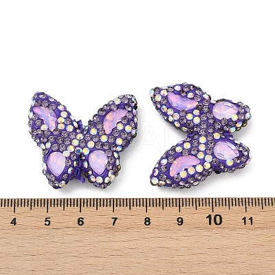 Handmade Polymer Clay Rhinestone Beads CLAY-NH0001-11C-1