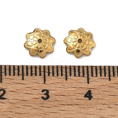 304 Stainless Steel Bead Caps STAS-P448-09D-G-1