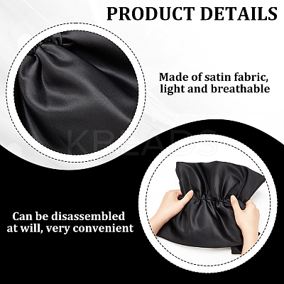 Polyester Detachable Puff Sleeves AJEW-WH0502-36-1