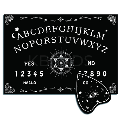 Pendulum Dowsing Divination Board Set DJEW-WH0324-001-1