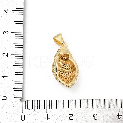 Brass Micro Pave Cubic Zirconia Pendants KK-D317-097G-1