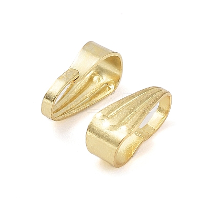 304 Stainless Steel Snap on Bails STAS-O083-01G-1