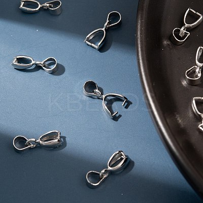 Grade AA Brass Ice Pick Pinch Bails for Pendant Making X-KK-M008-a-08P-NR-1