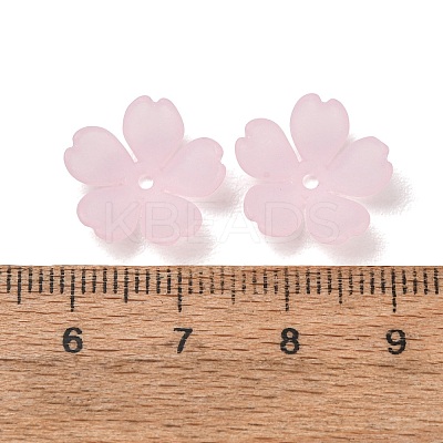 Frosted Acrylic Bead Caps AC-CBA1E6C-08B-1