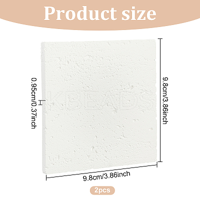 Gesso Jewelry Display Plate DJEW-WH0015-98B-1