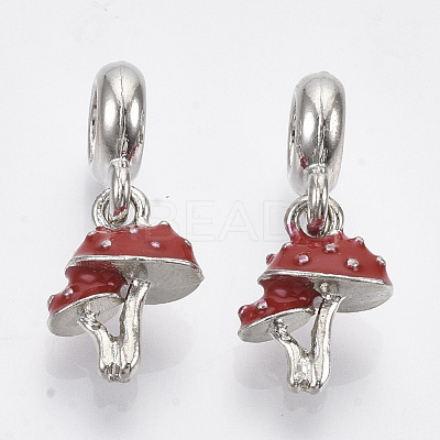 Alloy European Dangle Charms MPDL-T004-17P-1