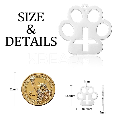 314 Stainless Steel Pendants STAS-CJC0013-01P-1