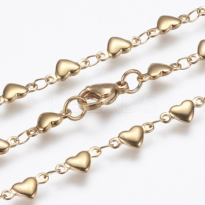 304 Stainless Steel Chain Necklaces LS-STAS-P164-21G-1