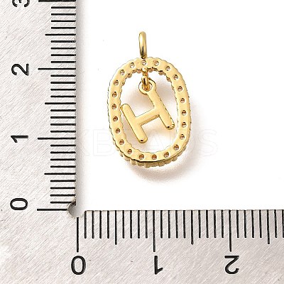 Brass Micro Pave Cubic Zirconia Pendants ZIRC-P123-01G-H01-1