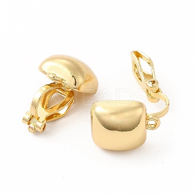 Alloy Clip-on Earring Findings X-PALLOY-M208-05G-1