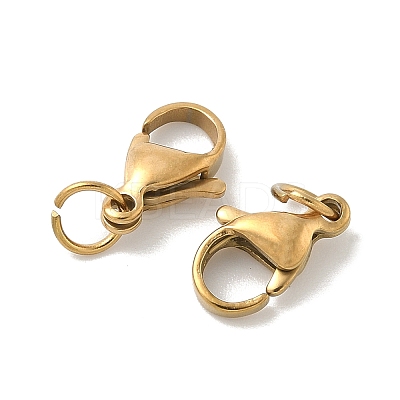 304 Stainless Steel Lobster Claw Clasps STAS-B166-01G-1