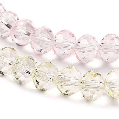 Transparent Painted Glass Beads Strands DGLA-A034-T6mm-A25-1