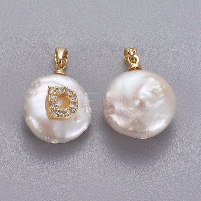Natural Cultured Freshwater Pearl Pendants KK-L187-A-01D-1
