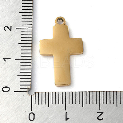 Ion Plating(IP) 304 Stainless Steel Pendants STAS-D025-02G-02-1