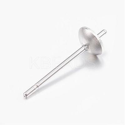 Tarnish Resistant 201 Stainless Steel Stud Earring Settings STAS-P150-14P-1