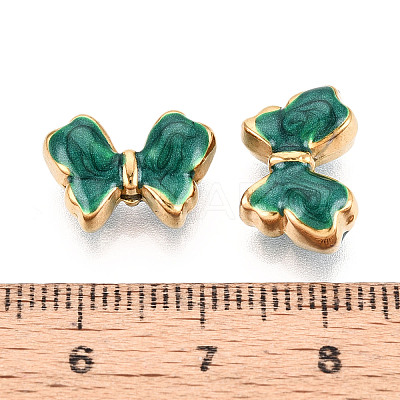 Ion Plating(IP) 304 Stainless Steel Enamel Beads STAS-N114-23J-G-1