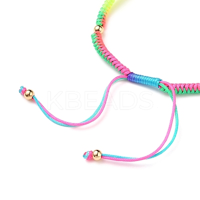 Braided Nylon Cord Bracelet Making AJEW-JB00764-05-1