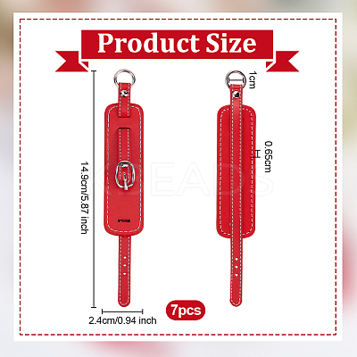 PU Leather Pendant Decorations AJEW-WH0270-193A-1