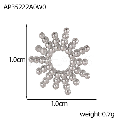 Christmas 304 Stainless Steel Pendants STAS-OY005-57P-1
