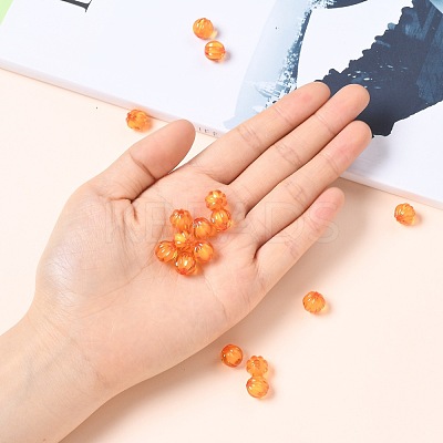 Autumn Theme Transparent Acrylic Beads TACR-S089-10mm-11-1