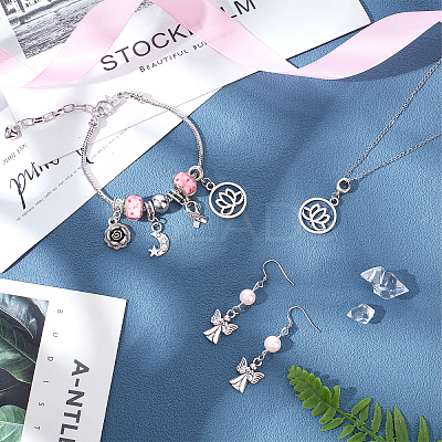 Tibetan Style Alloy Large Hole European Dangle Charms & Alloy European Dangle Charms PALLOY-PH0013-74-RS-1