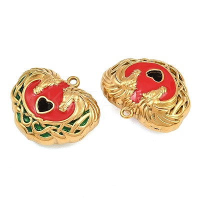 304 Stainless Steel Enamel Pendants SA-CBAF5D5-11G-1