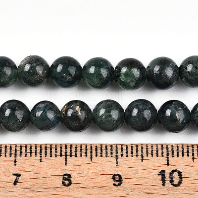 Natural Green Kyanite Beads Strands G-T140-6mm-07-1