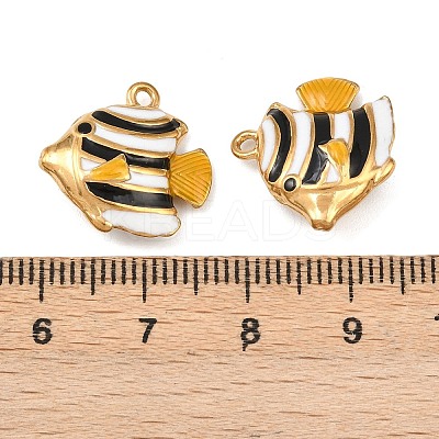 304 Stainless Steel Enamel Pendants STAS-C150-01I-1