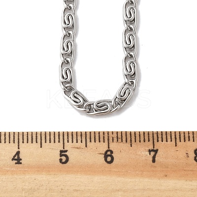 Tarnish Resistant 304 Stainless Steel Lumachina Chain Necklaces NJEW-P226-08P-01-1