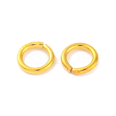 Brass Saw Cut Open Jump Rings KK-G514-01J-G-1