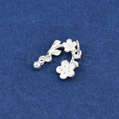 925 Sterling Silver Flower Pendants LS-STER-K183-10S-1